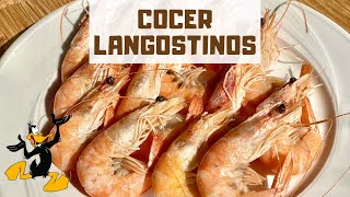 3 TRUCOS para Cocer Langostinos Congelados o Frescos ¡RECETA CON LANGOSTINOS [upl. by Wickham]