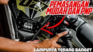 Pasang Reflektor Led Di Honda Crf 150 L  Ala Ala Gua [upl. by Kerby]