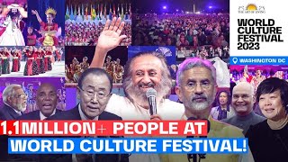 11 Million People  180 Countries  World Culture Festival 2023 Highlights  Gurudev [upl. by Krik]