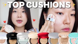 🔥MY TOP KBEAUTY CUSHIONS OF 2022 so far 🔥 [upl. by Kuhlman17]