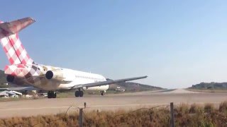 VOLOTEA 717 Early morning takeoff from Skiathos Airport LGSKJSI [upl. by Eloccin]