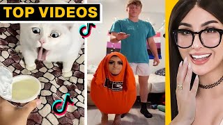 I Watch the Funniest TikToks While On the Toilet  SSSniperWolf [upl. by Sutsuj]