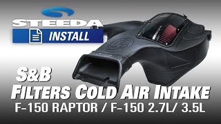 Steeda Installation of SampB Cold Air Intake for 201819 F150 27L35L EcoBoost [upl. by Ymmot]