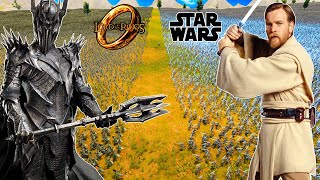 Every STAR WARS Army VS Every LORD OF THE RINGS Army  UEBS 2 Ultimate Epic Battle Simulator 2 [upl. by Mel]