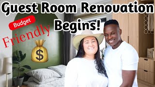 Paint And Wallpaper Magic  Guest Room Renovation On A Budget  Makeover  Sylvia And Koree Bichanga [upl. by Ahsinnod]