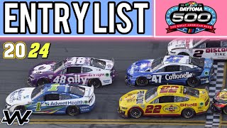 2024 Daytona 500 Entry List [upl. by Zita]