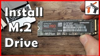 How To Install an M2 SSD Installation Tutorial with Samsung 960 Pro M2 SSD Drive [upl. by Nnylahs]