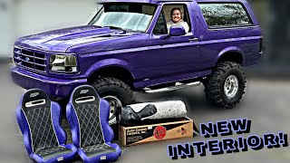 PURPLE BRONCO gets an INTERIOR MAKEOVER HUGE TRANSFORMATION [upl. by Ynej]