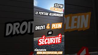 Le portail aluminium SÉCURISÉ ❗️ le modèle plein et droit 😎 slidinggate [upl. by Orestes528]