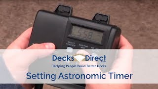 Setting Astronomic Timer [upl. by Rehpotirhc]