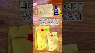 How to gift wrap cream wrappinggifts asmr reels shortvideo shorts [upl. by Leopoldeen]