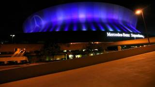 NOTCOT MercedesBenz Superdome at NIGHT [upl. by Cynde]