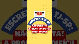 UMA MENSAGEM SOBRE A PROVA DE ESCREVENTE DO TJSP concursotjsp escreventetjsp tjspescrevente [upl. by Ozkum]