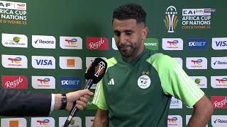 INTERVIEW  Le coup de gueule de MAHREZ après Algérie  Burkina Faso [upl. by Adneral]