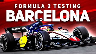 BASTIDORES do teste da F2 em Barcelona  ENZO FITTIPALDI [upl. by Relyhs]