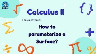 HOW TO PARAMETERIZE A SURFACE [upl. by Leibarg979]