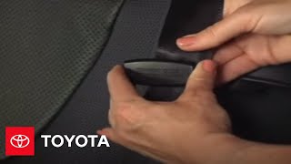 2007  2009 Camry HowTo Seatbelt Comfort Guides  Toyota [upl. by Neerak]