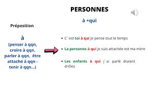 Les pronoms relatifs composés [upl. by Netty]