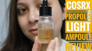 COSRX PROPOLIS LIGHT AMPOULE REVIEW  YesStyle YesStyleReview COSRXcosmetic yesstyle [upl. by Kaya]