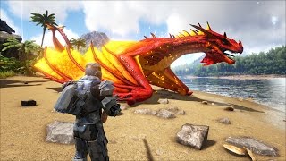 ARK Survival Evolved  Rồng khủng Dragon và Drake xuất hiện trong Map The Island [upl. by Haslett218]