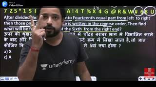 Alphanumeric series trick by puneet sir [upl. by Yajet472]