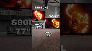 SAMSUNG 77quot S90D VS SONY 83quot A80L QDOLED VS WOLED SAMSUNGS90D SONYA80L S90DVSA80L [upl. by Rikahs]