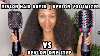 Revlon One Step Volumizer VS One Step Hair Dryer On Natural Hair  Which One Is Better [upl. by Cindra549]