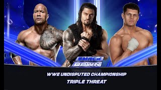 Roman Reings Vs Cody Rhodes Vs The Rock [upl. by Holloway]