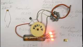 Joule Thief Shorted10 times more light [upl. by Egarton]