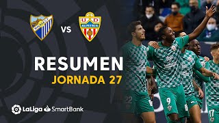 Resumen de Málaga CF vs UD Almería 01 [upl. by Aihtnamas]