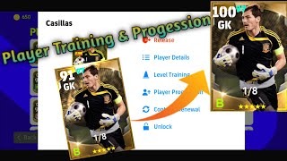 100 Rated Casillas Training amp Player Progression Tutorial Full Details In eFootball 2022 Mobile [upl. by Elatan]