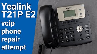 Yealink T21P E2 voip phone repair attempt [upl. by Enyamart]