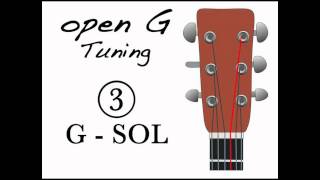 Open G tuning  Afinación Abierta de Sol [upl. by Aknaib]