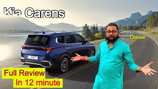 Kia Carens diesel family car in NonStop 12 minute videoकैसी है फॅमिली कार  kia car dieselengine [upl. by Ferreby]