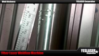 레이저용접기 Fiber Laser Welding Weld Thickness Video [upl. by Mclaurin]