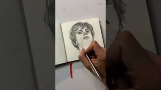 Drawing Portrait Sketchbook Sketch [upl. by Nahgem]