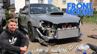 WRX FRONT MOUNT INTERCOOLER CONVERSION [upl. by Rosalyn771]