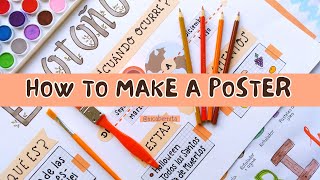 HOW TO MAKE A POSTER FOR SCHOOL PROJECT 💥 ⚡ CREATIVE POSTER PRESENTATION IDEAS [upl. by Nick]