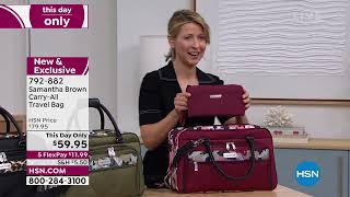 Samantha Brown Carry All Bag [upl. by Medovich]