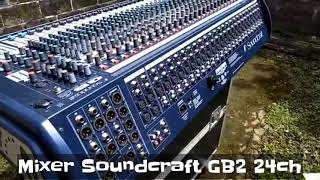 17 Februari 2021 Mixer Soundcraft GB2 24 ch Mic Conference Medan [upl. by Kohn283]