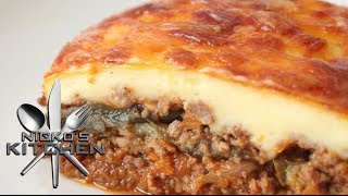 HOW TO MAKE MOUSSAKA  VIDEO RECIPE [upl. by Nylimaj838]