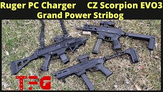 Ruger PC Charger CZ Scorpion EVO3 Grand Power Stribog SP9A1  TheFirearmGuy [upl. by Reace]