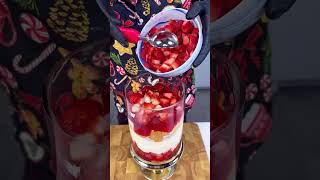 Easy Christmas trifle to warm your holidays  Easy 5 ingredient Christmas dessert is so good [upl. by Nuahs487]