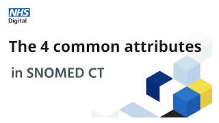 SNOMED CT tutorial The four common attributes  NHS Digital [upl. by Skip]