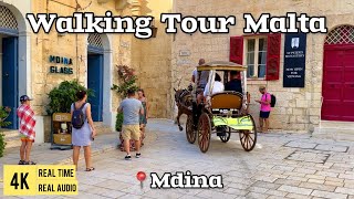 Virtual Tour around the silent city in Malta  MDINA [upl. by Minnnie]