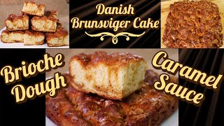 Danish Brunsviger Cake A Tantalizing BriocheStyle Yeast Dough with Swirls of Caramel Sauce [upl. by Veljkov]