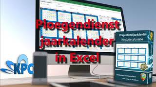 Ploegendienst jaarkalender in Excel ✅ [upl. by Magdau]