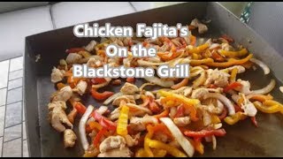 Fajitas on the Griddle Blackstone 17quot Table Top Griddle [upl. by Pedaiah]