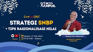 RAHASIA TEMBUS JALUR SNBP amp RASIONALISASI NILAI [upl. by Arihday]