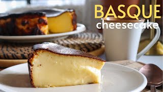 SO SOFT amp CREAMY  BURNT BASQUE CHEESECAKE recipe from a Spaniard San Sebastian cheesecake [upl. by Medina]